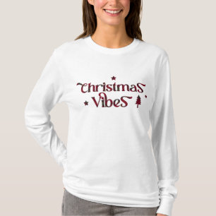 Retro Chic: Kerstvibes op traditioneel tartaan T-shirt