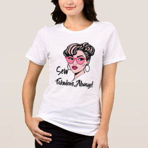 Retro Chic naaidiva Tri-Blend Shirt