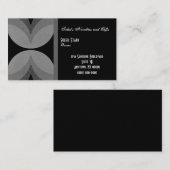 Retro Chic-Visitekaartje, grijs Visitekaartje (Voorkant / Achterkant)