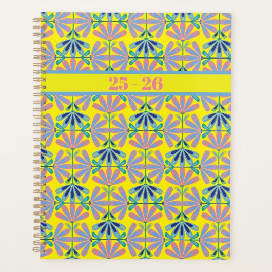 Retro Chic Yellow Planner (Voorkant)