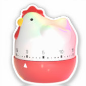 Retro chick sticker (Voorkant)