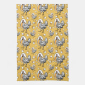 Retro Chickens Kitchen Towel Theedoek (Verticaal)