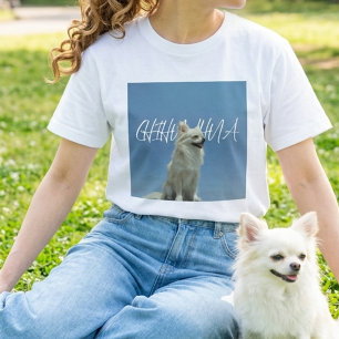 Retro Chihuahua Blauwe Lucht Esthetisch Shirt Voor