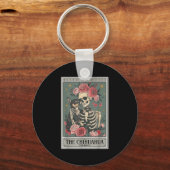 Retro Chihuahua Dog Lover The Moon Halloween , Wom Sleutelhanger (Voorkant)