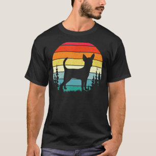Retro Chihuahua Hond Mannen Vrouwen T-shirt