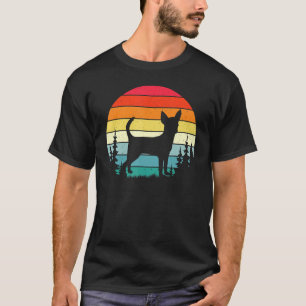 Retro Chihuahua Hond Mannen Vrouwen T-shirt