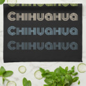 Retro Chihuahua patroon Theedoek (Gevouwen)