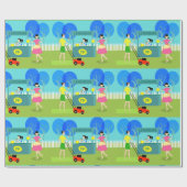 Retro Children's limonade standaard Cadeaupapier (Vlak)