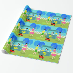 Retro Children's limonade standaard Cadeaupapier