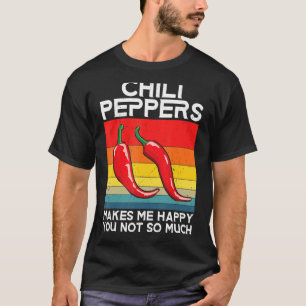 Retro Chili Peppers Red Hot Spicy Pepper eet Mexic T-shirt