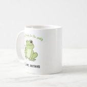Retro Chill Frog Persoonlijkheid Vibe Mok (Voorkant links)