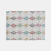 Retro Chinese Checkers Fleece Deken (Voorkant (Horizontaal))