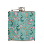 Retro Chinoiserie Hip Flask Heupfles (Voorkant)