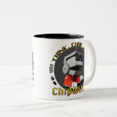 Retro ChipWits-Mok Tweekleurige Koffiemok (Voorkant rechts)