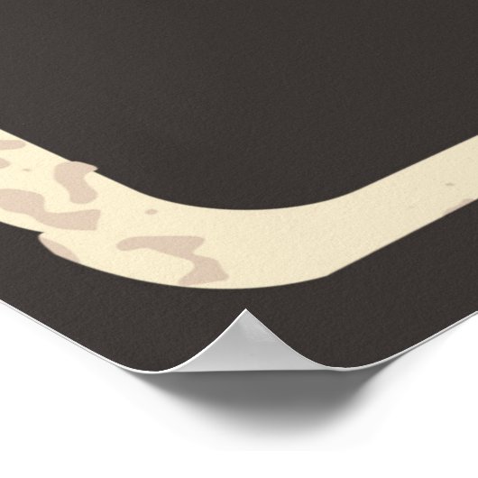 retro  chocolade donuts poster (Hoek)