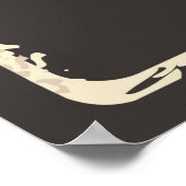 retro  chocolade snoep business poster (Hoek)