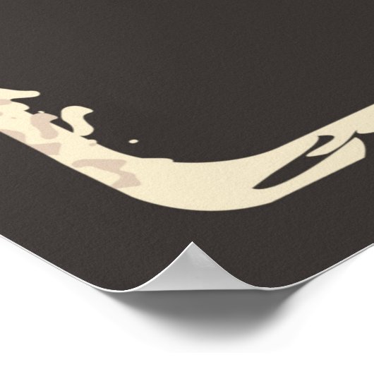 retro  chocolade snoep business poster (Hoek)