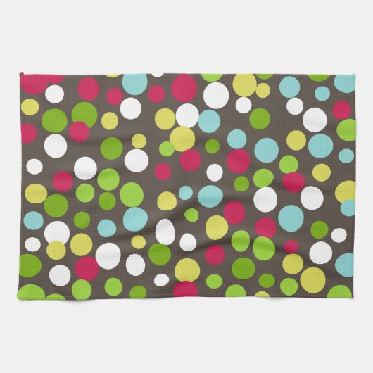 Retro Chocolate Stippen Kitchen Towel Gift Theedoek (Horizontaal)