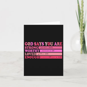 Retro Christelijk Bijbelvers Valentijnsdag God Say Kaart