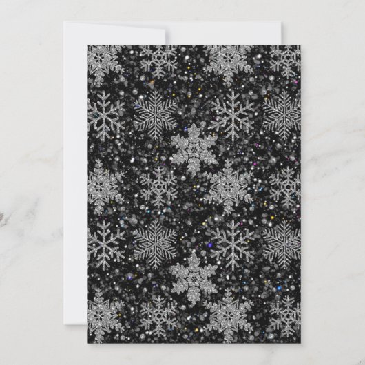 Retro Christmas beer middernacht sneeuwlandschap Kaart (Achterkant)