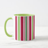 Retro Christmas Candy Stripes Coffee Mug Cadeau (Gauche)