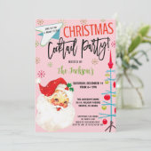 Retro Christmas Cocktail Party Invitation (Debout devant)