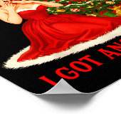 Retro Christmas Oops I Got Another Tree Funny Sayi Poster (Hoek)