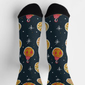 Retro Christmas Ornament Pattern Socks Sokken (Top)