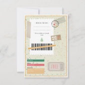 Retro Christmas Presents Xmas Ticket Gift Coupon (Voorkant)