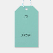 RETRO CHRISTMAS SNOWMAN CADEAULABEL (Achterkant)