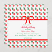 Retro Christmas Star Vintage Holiday Invitations (Devant / Derrière)