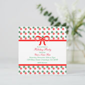 Retro Christmas Star Vintage Holiday Invitations (Debout devant)