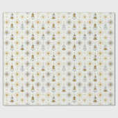 “Retro Christmas Trees | Mid Century Modern Cadeaupapier (Vlak)