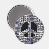 RETRO CHROME VREDESTEKEN MAGNEET (Voorkant / Achterkant)