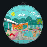 Rétro Cible de flechettes gaie de réception au<br><div class="desc">Cette rétro Cible de flechettes gaie de réception au bord de la piscine comporte quatre beaux mâles hunky ayant un ancien gai pendant qu'elles battent la chaleur de Palm Springs par lounging autour l'eau bleue de turquoise de leur piscine formée par boomerang atomique. L'architecture moderne de la moitié du siècle...</div>