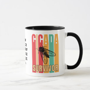  Retro CICADA SURVIVOR Souvenir Mok
