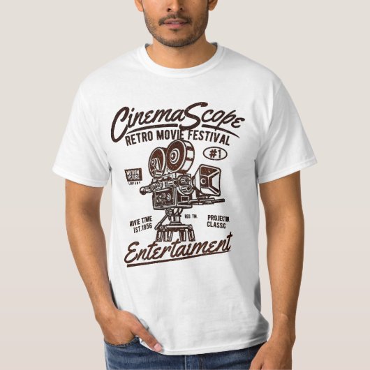 Retro CinemaScope T-Shirt (Voorkant)