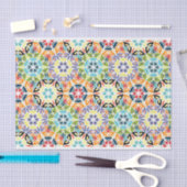 Retro Circles Abstract Patroonloskoppeling Tissuepapier (Craft)