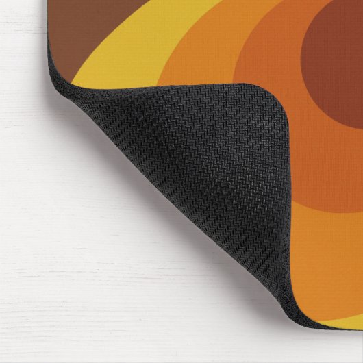 Retro Circles Mousepad Muismat (Hoek)