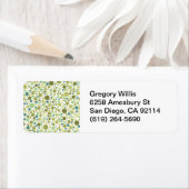 Retro Circles Patroon Etiket (Insitu)