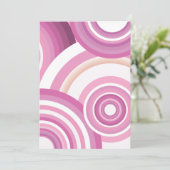 Retro Circles Patroon Kaart (Staand voorkant)