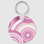 Retro Circles Patroon Sleutelhanger (Voorkant)