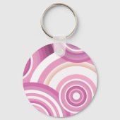 Retro Circles Patroon Sleutelhanger (Achterkant)