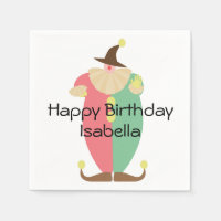 Retro Circus Clown Birthday