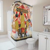 Retro Circus Douchegordijn (In situ)