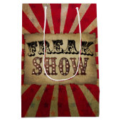 Retro Circus Poster Freak Show Medium Cadeauzakje (Achterkant)