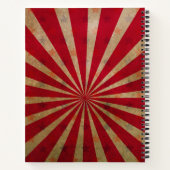 Retro Circus Poster Freak Show Notitieboek (Achterkant)