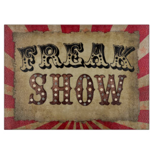 Retro Circus Poster Freak Show Snijplank