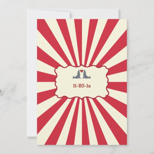  Retro Circus sparen de Datum aankondiging (Achterkant)