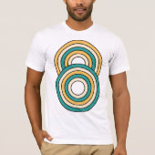 retro-cirkel t-shirt (Voorkant)